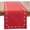 Red, variant on Saro Lifestyle Winter Wonderland Embroidered Snowflake Table Runner