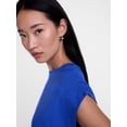 thumbnail image 5 of Scenario Women's and Women's Plus Shirred Shoulder Tee, Sizes XS-4X, 5 of 6