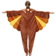 thumbnail image 4 of SWEETXIN Adult Halloween One-Piece Pajamas turkey Cosplay Costume Suit for Women and Men SizeXL, 4 of 7