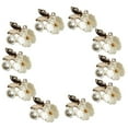 thumbnail image 1 of KLKCMS 10pcs Pearl Embellishment Buttons Flatback For Wedding Scrapbooking Craft Making beige, 1 of 9