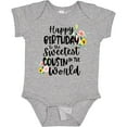 thumbnail image 3 of Inktastic Happy Birthday to the Sweetest Cousin in the World Girls Baby Bodysuit, 3 of 5