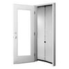 Bug Off Self Sealing Magnetic Screen Door with Mesh Curtain, 30 x 80 Inch Door