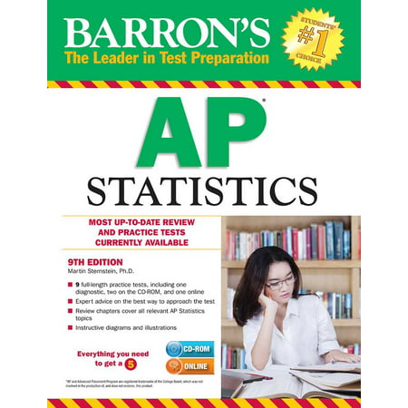 Barron's AP Statistics with CD-ROM (Best Ap Statistics Textbook)
