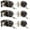 Oil Rubbed Bronze, variant on 3 Pack Keyed Alike Entry Door Knobs and Single Cylinder Deadbolt Lock Combo Set Security for Exterior and Front Door, Keyed Entry Door Locksets with Deadbolt, Matte Black Finish