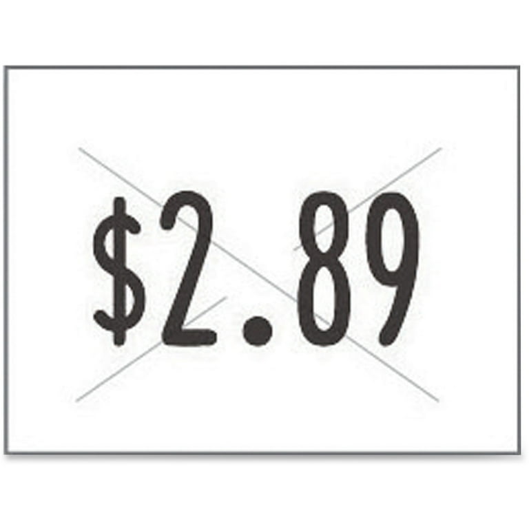 Two-Line Pricemarker Labels, 0.44 x 0.81, White, 1,000/Roll, 3 Rolls/Box Two-Line Pricemarker Labels, 0.44 x 0.81, White, 1,000/Roll, 3 Rolls/Box