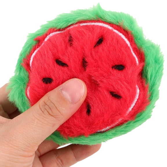 unbranded Watermelon Shaped Plush Coin Purse for Kids Soft Keychain wallet with Creative Design 4.5 Inches