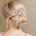 thumbnail image 2 of Unique Bargains 1 Pc Decorative Hairpin U-shaped Bow Hair Hairpin for Women Silver Tone, 2 of 5