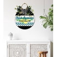thumbnail image 6 of Fresh Squeezed Lemonade Sign Front Door Porch Decorations, Round Rustic Wood Hanging Sign for Farmhouse Porch Outdoor Home Holiday Front Door Sign Decor, 6 of 7