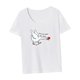 thumbnail image 5 of Camiseta básica ligera para mujer Yinane cuello redondo L, 5 of 7