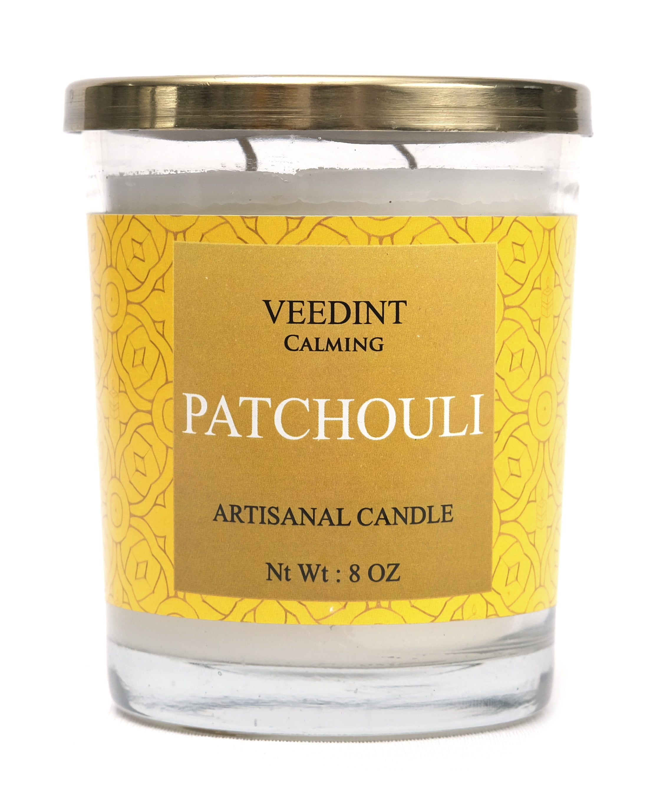 Veedint Candle, Scented Candles, Jar Candle, Patchouli Fragrance, 8 oz