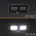 thumbnail image 3 of COMPLETE Interior LED Center Dome Light Panel (30 LEDs) + x2 Front Map Light (6 LEDs each, Left + Right) Panel Set Compatible with 2016-2022 Toyota Tacoma (White), 3 of 9