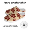 thumbnail image 6 of Goofa Thanksgiving Sketch Turkey Print Womens Mens Cotton Lightweight House Slippers , Washable Home Slippers,Indoor Comfy Bedroom Cozy Slippers-46/47, 6 of 7
