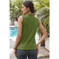 thumbnail image 6 of Women'S Solid Color V-Neck Sleeveless Top Green XL, 6 of 7