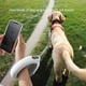 thumbnail image 5 of Correa retráctil para perro sin ángulos - Cinta de nailon resistente 3M - Freno con una sola mano, pausa, bloqueo (blanco) Correa para pasear perros con LED, 5 of 5