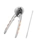 thumbnail image 4 of Pinza de aleación para nueces y cascanueces con palillo | Alicates resistentes para nueces, pecanas, avellanas y almendras | Mango ergonómico de metal con diseño de embudo | Incluye palillo para, 4 of 7