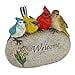 thumbnail image 3 of Design Toscano QM7512040 Birdy Welcome Garden Stone Statue, Medium, Full Color, 3 of 4
