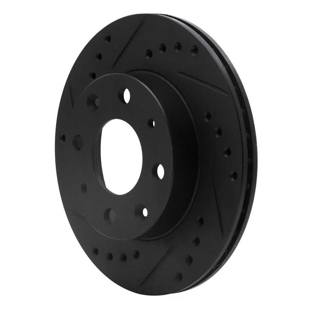 Dynamic Friction Company 633-59005L DFC Brake Rotor - Drilled And Slotted - Black
