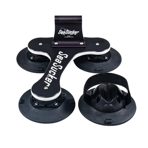 SeaSucker Bike Rack BT1004.1 Talon; Roof Suction Cup Mount; Holds 1 Bike; Up To 45 Pound Weight Capacity; Fork Mount With 9 Millimeter Plug; Black; High Density Polyethylene