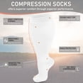 thumbnail image 6 of 3 Pairs Plus Size Copper Compression Socks for Women & Men Circulation 20-30 mmHg - Better Blood Flow, Swelling , Best Support for Medical, Running, Nursing, 6 of 6