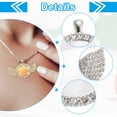 thumbnail image 3 of Uxcell Rhinestone Pendant Tray, 6 Set Double Sided Tray 6pcs Glass Dome 6pcs, 3 of 6
