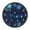 Blue Fireworks, variant on Voice Activated Clock with Glow Light 12 Inch Large Silent Wall Clock Battery Operated for Home Decor Abstract Nebula
