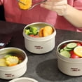 thumbnail image 3 of Contenedor Térmico Para Almuerzo, Caja Bento Redonda De Acero Inoxidable A Prueba De Fugas, Contenedor Bento Aislado Con Bolsa Térmica Para Trabajadores De Oficina, Escuela,, 3 of 8