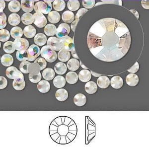 20ss Crystal Ab Swarovski Rhinestones - CRYSTAL AB Rhinestone Flatback 144 Swarovski 5mm 20ss