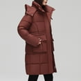 thumbnail image 4 of Wancir Women's Mid-Length Parka Winter Outerwear Jacket Soft Fleece Warm Snow Coat, 4 of 7