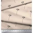 thumbnail image 3 of Soimoi White Cotton Duck Fabric Cotton Ball Leaves Print Fabric by Yard 58 Inch Wide, 3 of 3