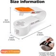 thumbnail image 4 of Portable pill popper tool pill extractor pill popper tool personal pill organizer auxiliary medication retrieval tool pill popper (green and orange), 4 of 4
