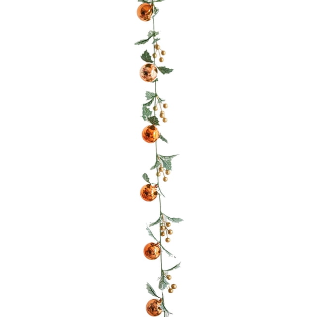 Orange Christmas Rattan Garland Light String Battery Powered Led Decorative Lights For Wall Tree Indoor Outdoor Party Decoration 78.74 Inches Long Orange Color 200G