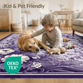 thumbnail image 4 of ODIKA Bathtub Vintage Butterfly Botanical Scroll Border Backing Pet Friendly & Kids Safe Play for Playroom, Bedroom, Reading Nook, 4 of 7