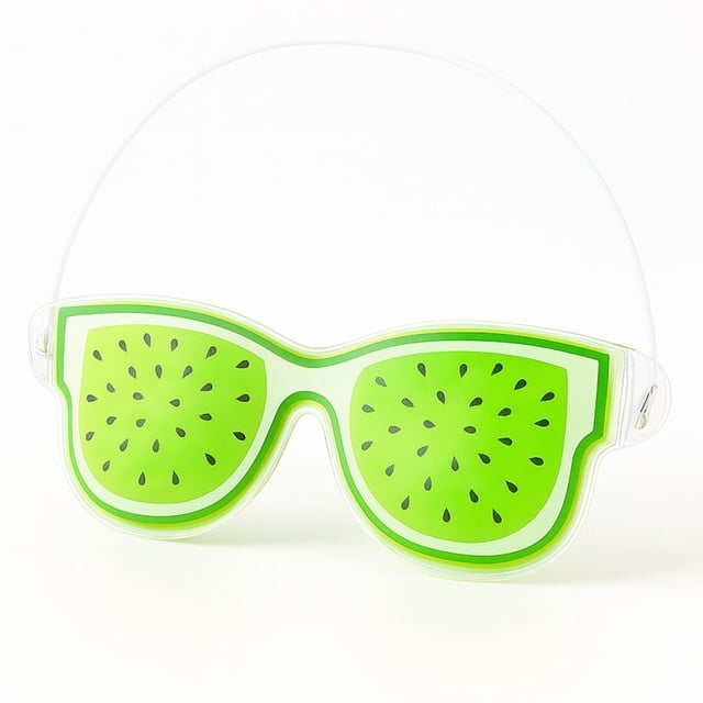 Mascarilla de Gel Frío-Calor Kiwi | Antifaz Reutilizable para Ojos Hinchados | Compresa de Gel Fría-Caliente | Diseño Divertido de Fruta