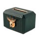 thumbnail image 1 of Caja creativa para pañuelos faciales Figura de cabeza de ciervo Decoración Soporte para servilletas de papel Verde, 1 of 4