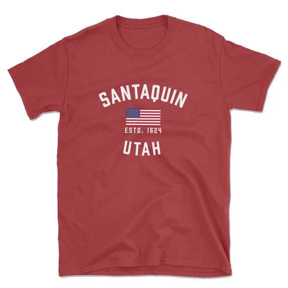 Santaquin Utah Patriot Men's Cotton T-Shirt