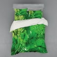 thumbnail image 2 of Ambesonne Tropical Bedding Set 3 Pcs, Exotic Jungle Plants, Twin, Green, 2 of 3