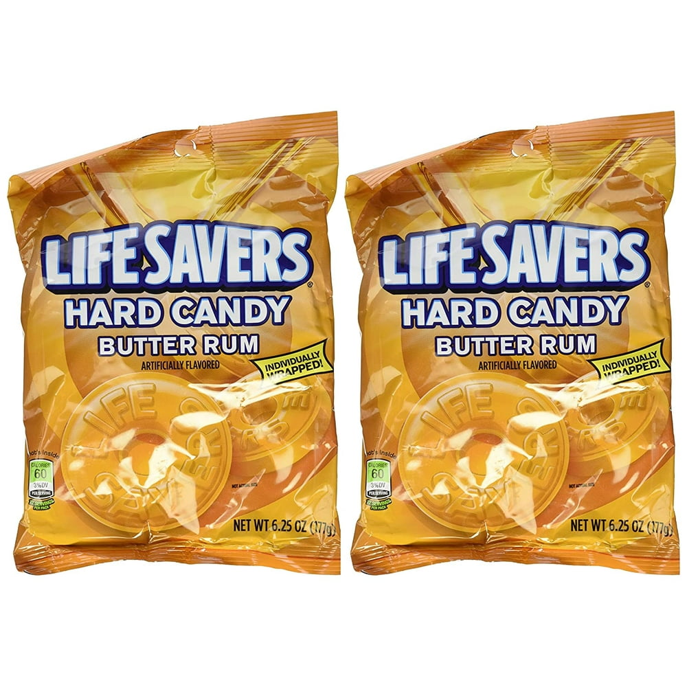 LifeSavers Candy, Individually Wrapped, Butter Rum 6.25 oz (2 pack