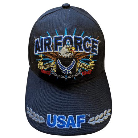 US Air Force Defending Freedom Since 1947 Black Baseball Cap