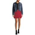 thumbnail image 5 of No Boundaries Juniors’ Plaid A-Line Skirt, 5 of 5