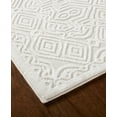 thumbnail image 3 of TOWN & COUNTRY LUXE Maya Medallion Tile Neutral Indoor Area Rug with High-Low Texture, Ivory/Greige, 9'2"x12'5", 3 of 11