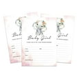 thumbnail image 1 of Inkdotpot Cartes d'Invitation Style Baby Shower 30 Fille Éléphant Révélation de Genre Invitations Vierges, 1 of 7