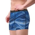 thumbnail image 2 of Pofeuu Sparkling With Blue Print Men’s Boxer Briefs, Moisture-Wicking Underwear, Regular,Trunk-XX-Large, 2 of 5