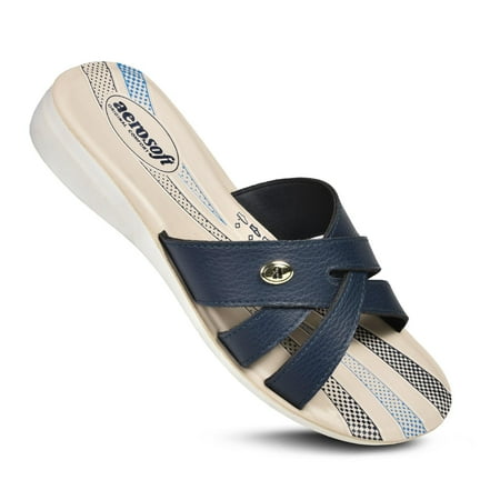 

Aerosoft Women s Gladiator Comfortable Casual Summer Slide Sandals