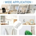 thumbnail image 6 of Ezakka Heavy Duty Self Adhesive Hooks, Plastic White, 2.36"W (20 Packs), 6 of 7