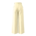 thumbnail image 7 of VBVC Women's High Waist Wide Leg Dress Pants, Slim Office Work Trousers For Women, Ladies' Pleated Business Casual Pants with Pockets,Beige,S-3XL, 7 of 7