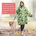 thumbnail image 4 of Yellow Blue Butterfly Pattern Wearable Oversized Blanket,Wearable Blanket Hoodie for Adults,Cozy Hooded Blankets with Super Pockets,Super Warm Fuzzy Pullover for Women & Men, 4 of 6