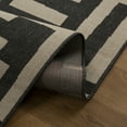 thumbnail image 5 of LR Home and Evette Rios Dora 2' x 3' Black/Ivory Geometric Indoor/Outdoor Area Rug, 5 of 7