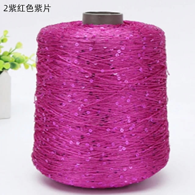 500G Summer Ice Silk Glitter Yarn Sequin Yarn Hand Crochet Thread Knitting Clothes Needlework