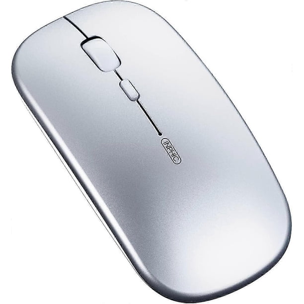 Bluetooth Mouse, Three Modes Rechargeable Silent Bluetooth Wireless Mouse (BT 5.0 / 3.0 + 2.4G Wirel