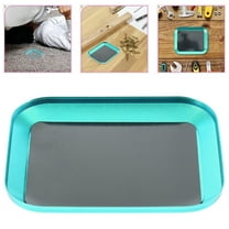 KONTONTY 2pcs Magnetic Screw Tray for Mechanics and Home Garage Aluminum Alloy Magnetic Parts Tray for Screws and Nuts Small Parts Organizer Tray with Magnetic Bottom